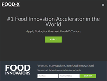 Tablet Screenshot of food-x.com
